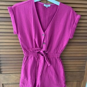 FRNCH Tie-Waist Romper
